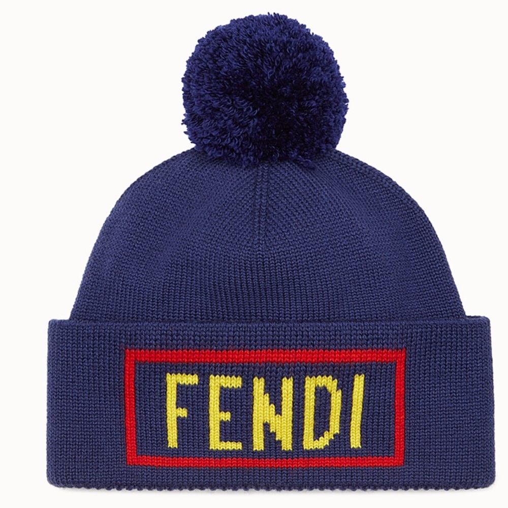 ✨HP✨ Fendi Logo Pom Pom Hat